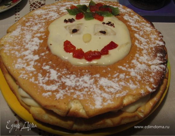 Йогуртовый торт с ананасами