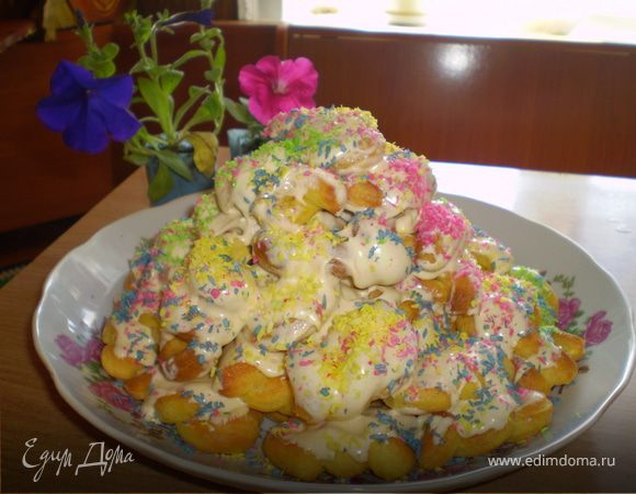 Заварной торт "По спирали"