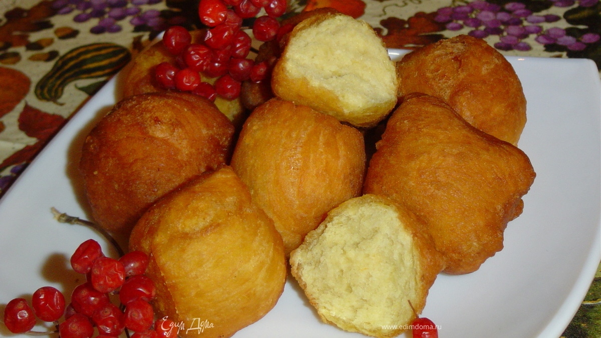 Тыквенно-творожные пончики