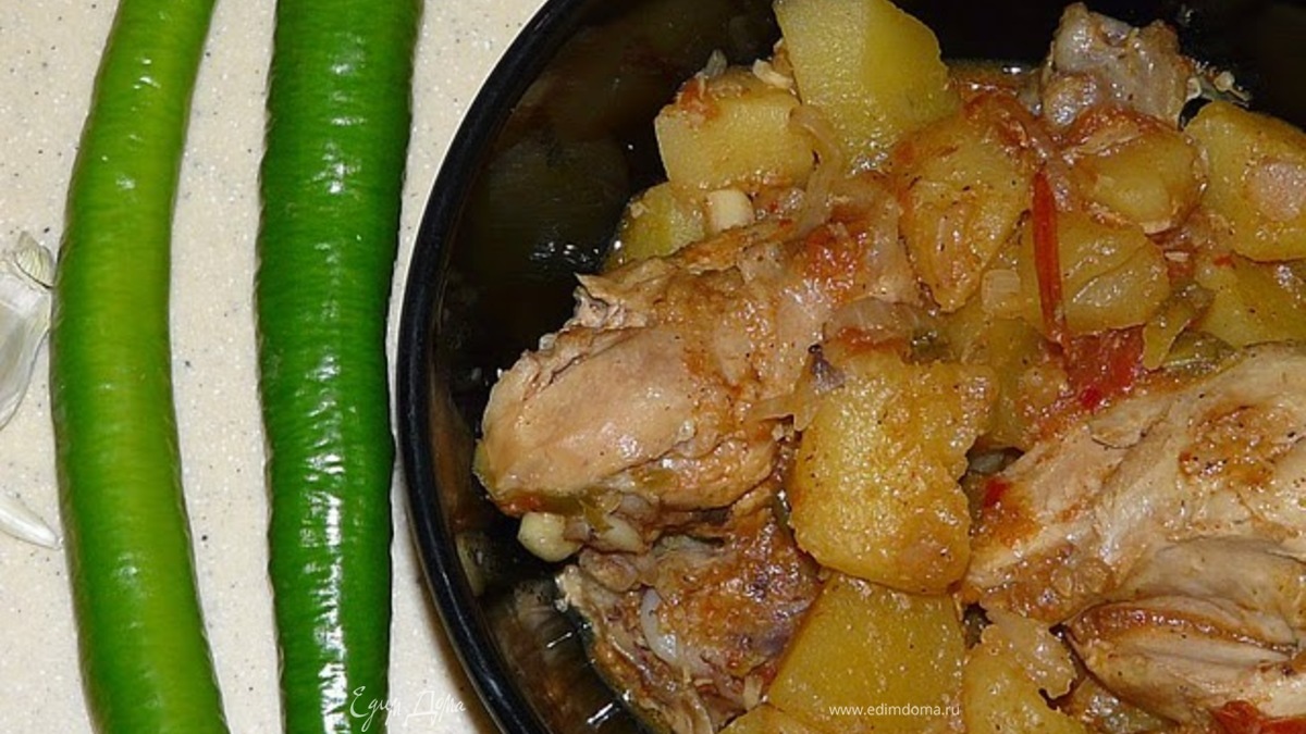 Масала с куриным мясом и картофелем