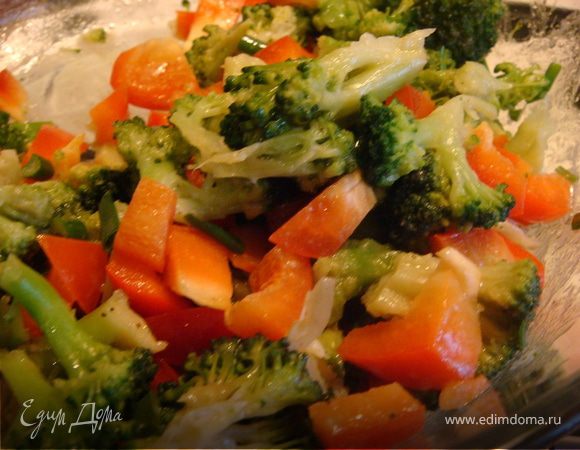 Брокколи с остро-теплой приправой