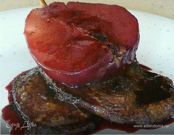 Горчичный бифштекс с грушей