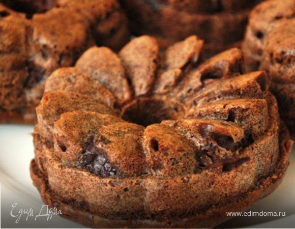 Шоколадные кексы с вишнями Шоколадные кексы с вишнями