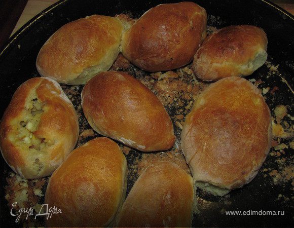 Пирожки с рисом и яйцом