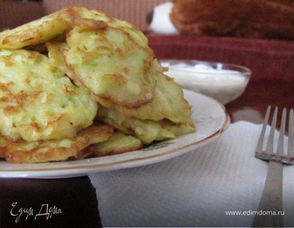 Оладьи  в сезон кабачков 
