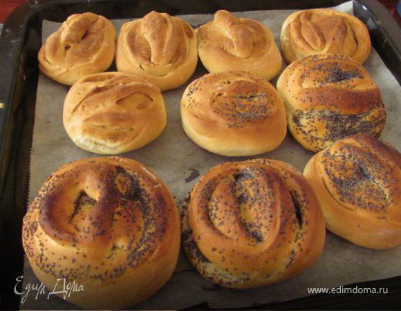 Плюшки с маком и корицей