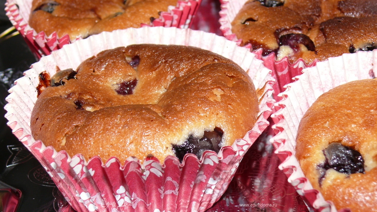 Маффины с голубикой