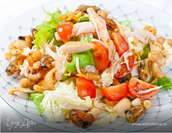 Салат " Морской коктейль"