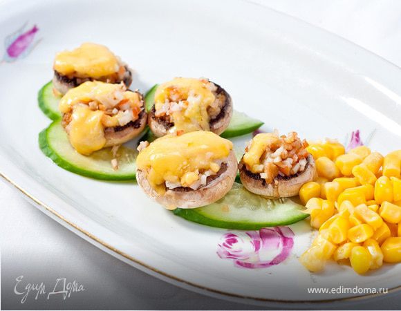 Грибная закуска с морской начинкой