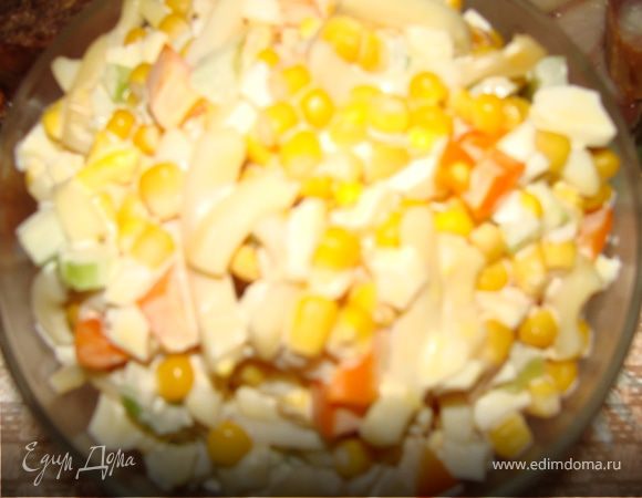 Салатик из кальмаров