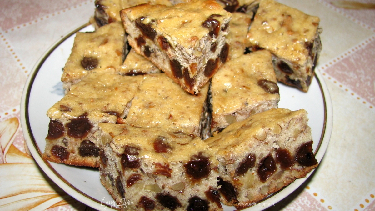 Виноградно-ореховая коврижка