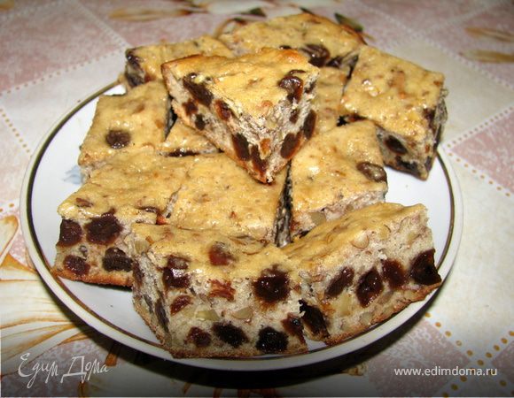 Виноградно-ореховая коврижка