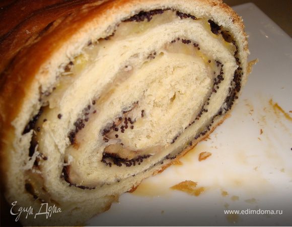 Рулет с маком и бананом "Язык проглотишь" Рулет с маком и бананом "Язык проглотишь"