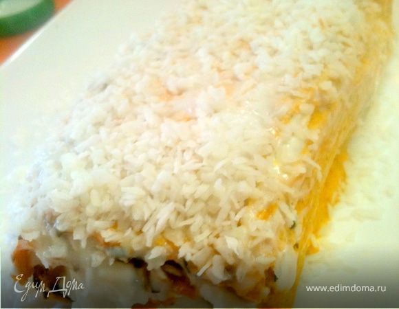 Морковно-творожный рулет 