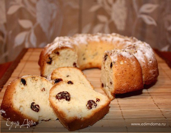 Кекс с изюмом и сгущенным молоком Кекс с изюмом и сгущенным молоком