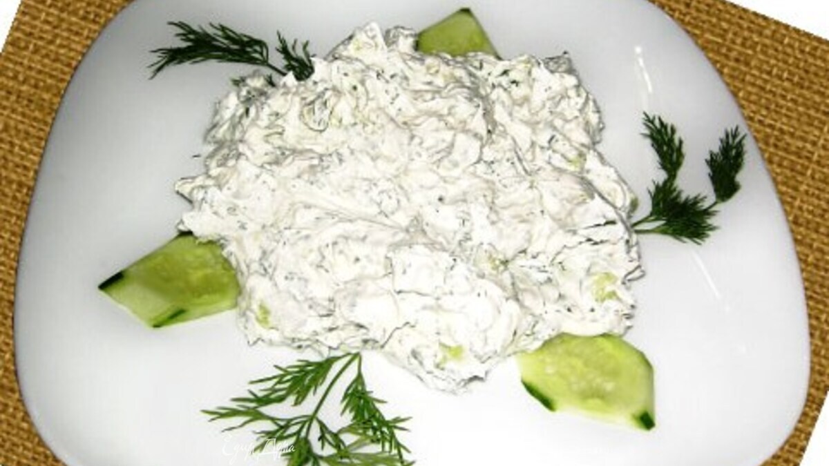 Салат со сцеженным мацони