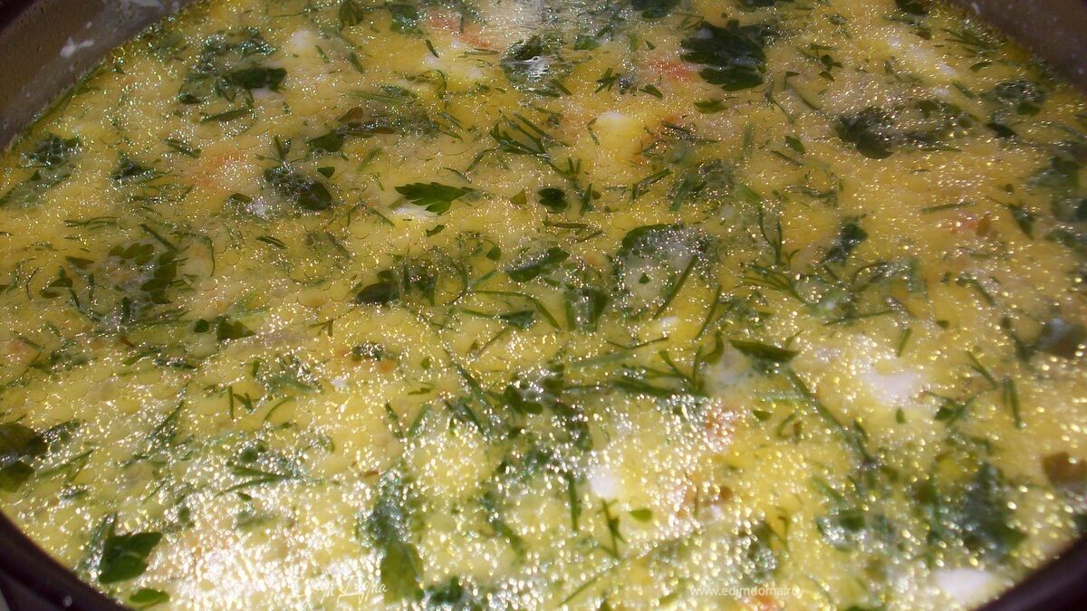 Сырный супчик "Морской"