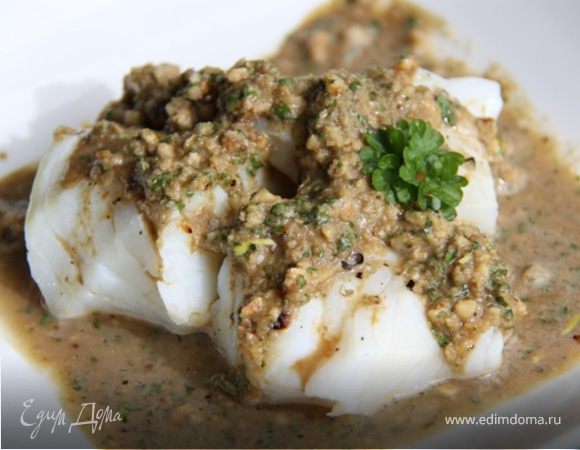 Треска под ореховым соусом! И 400 ккал в порции:-) Треска под ореховым соусом! И 400 ккал в порции:-)