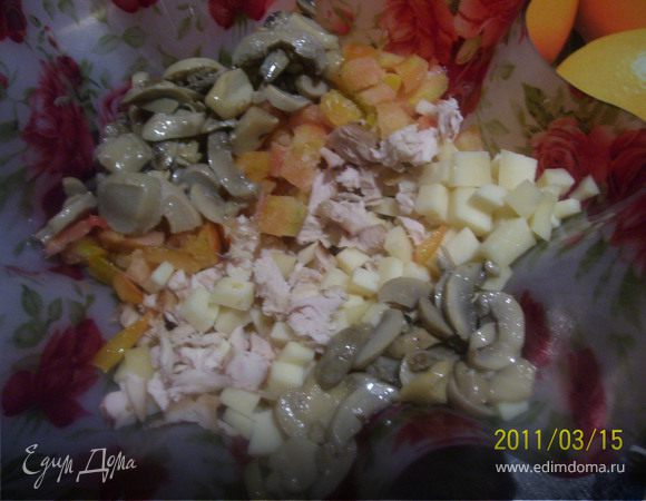 Салат "Тоска" (с ударением на первый слог)