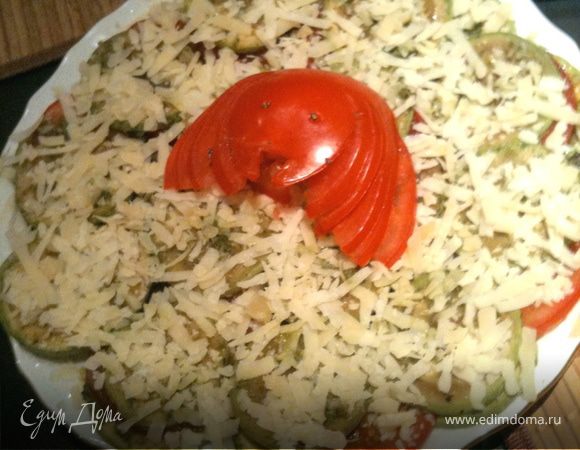Закуска с томатами и кабачками Закуска с томатами и кабачками