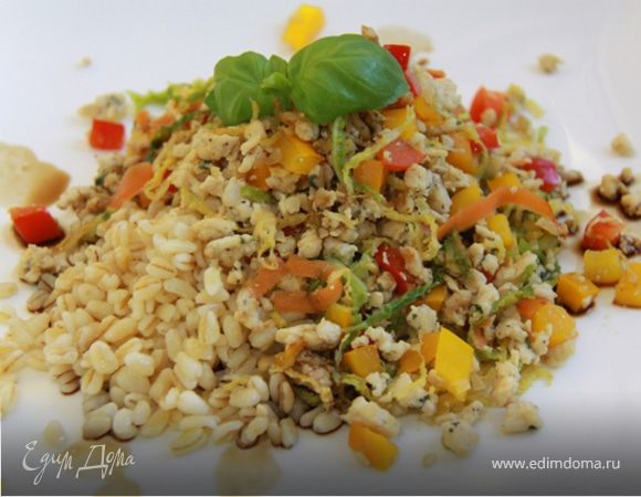 Курица с савойской капустой и перловой крупой! И 308 ккал в 1 порции:-) Курица с савойской капустой и перловой крупой! И 308 ккал в 1 порции:-)