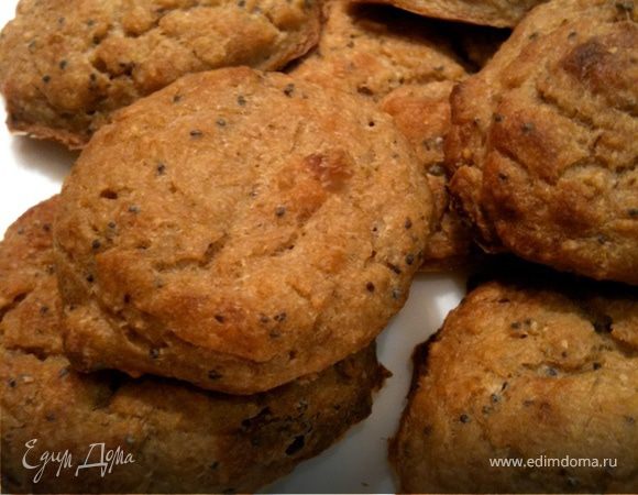 Банановое овсяное печенье с маком