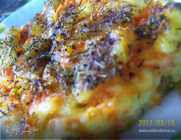 Картофельный пирог с рыбой Картофельный пирог с рыбой