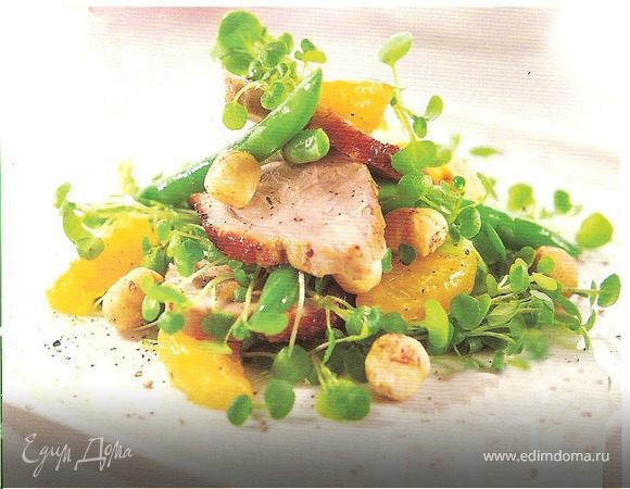 Утка с Мандариновым Салатом