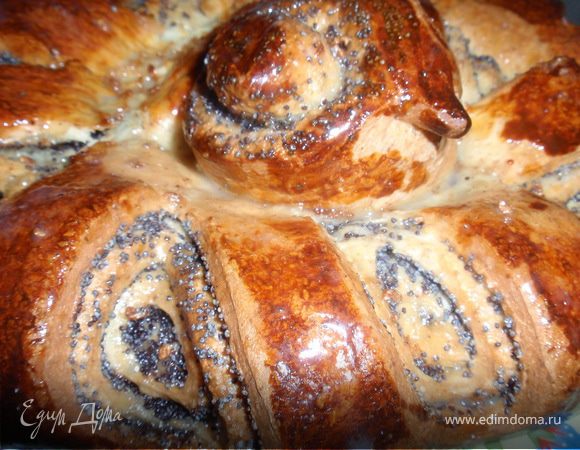 Ванильный пирог с маком