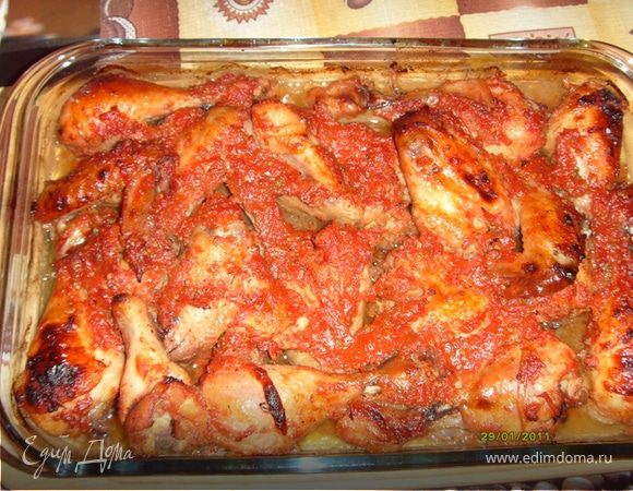 Курица в томатно-медовом маринаде