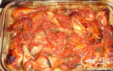 Рецепт Курица в томатно-медовом маринаде