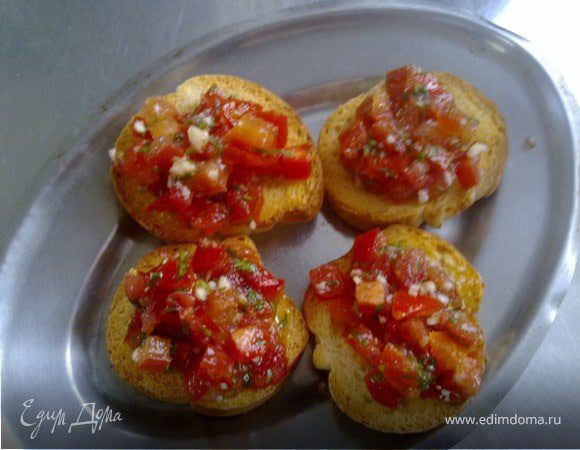 Закуска "Сухари с помидорами" Закуска "Сухари с помидорами"