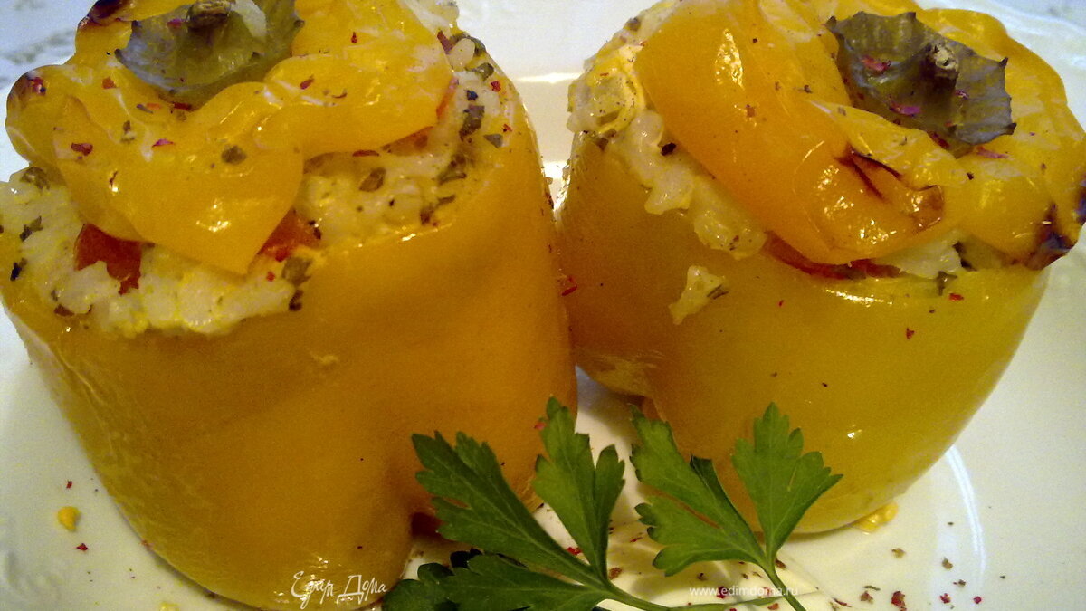 Апульский фаршированный перец (Peperoni repieni alla pugliese)