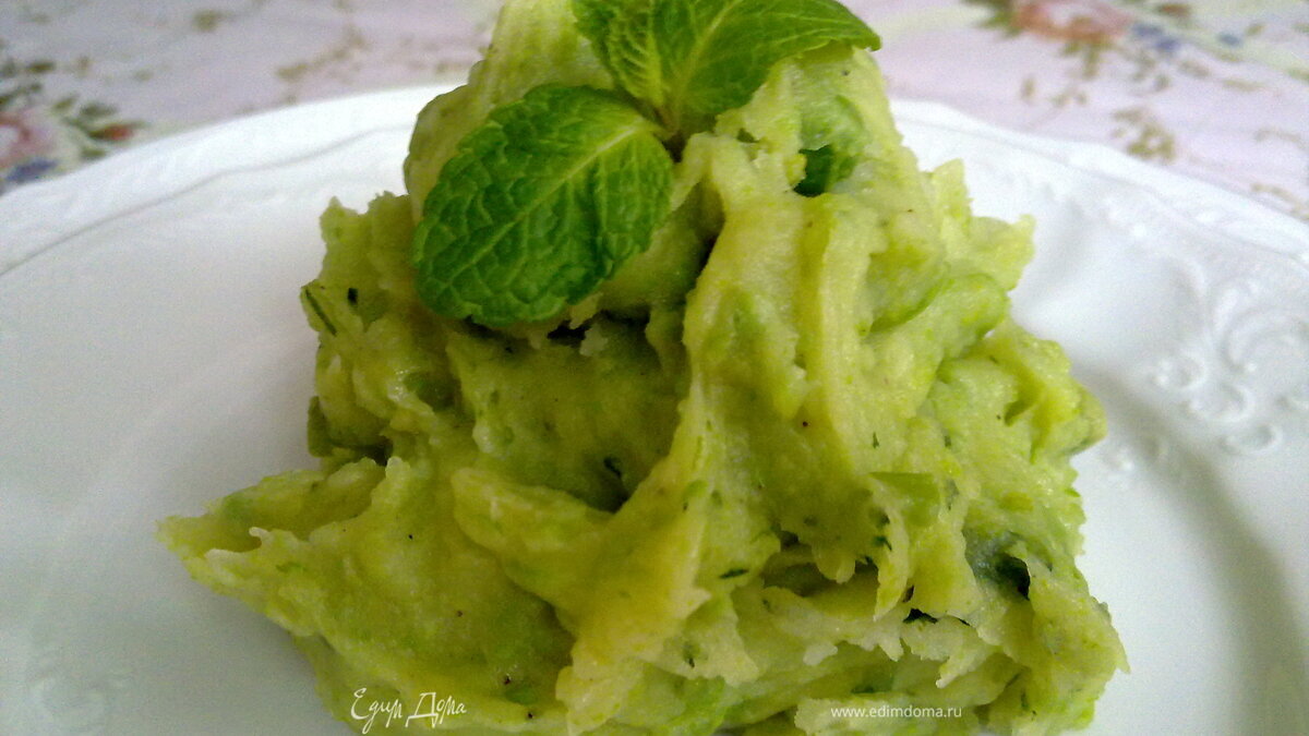 Зеленое картофельное пюре