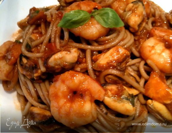 Соба с морепродуктами Соба с морепродуктами