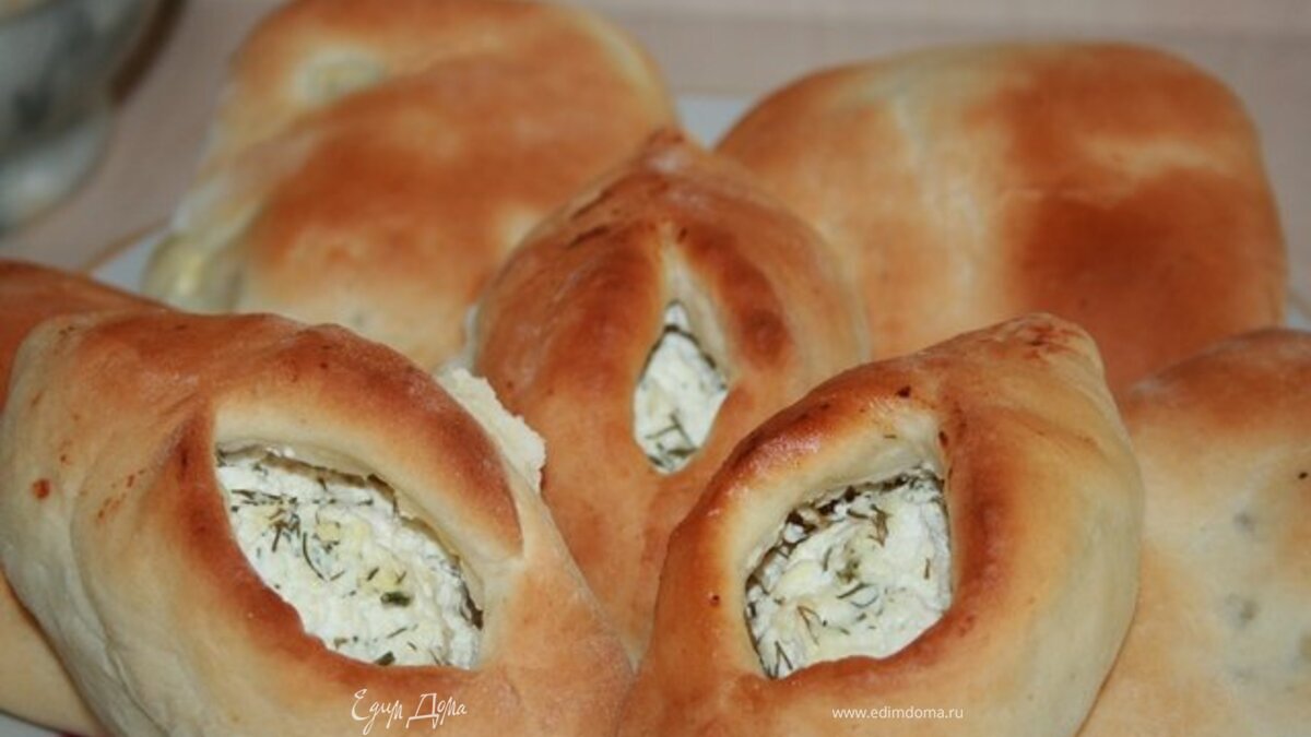 Пирожочки творожно-сырные с зеленью