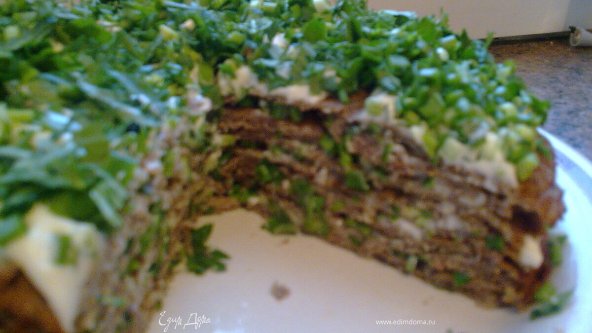 Печеночный тортик