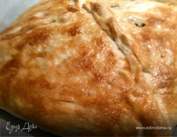 Пирог с грибами и рыбой