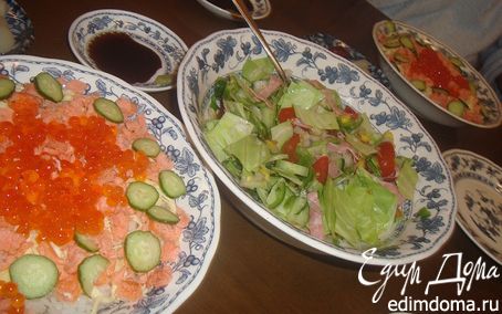 Рецепт Чираши-суши (Рис с красной рыбой и икрой)