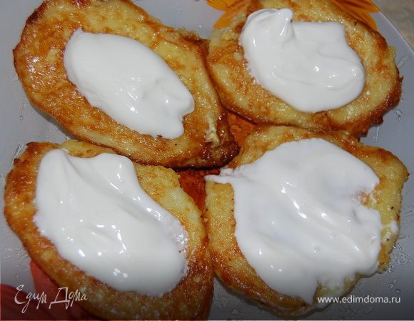 Деруны с творогом