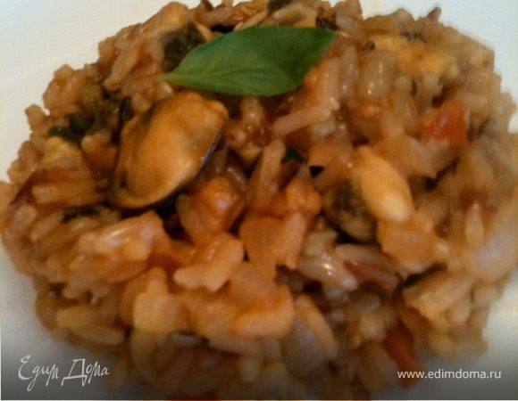 Ризотто с мидиями Ризотто с мидиями