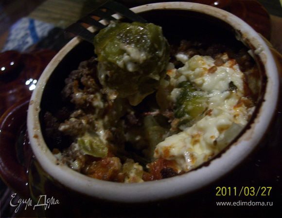 Жаркое с брюссельской капустой Жаркое с брюссельской капустой