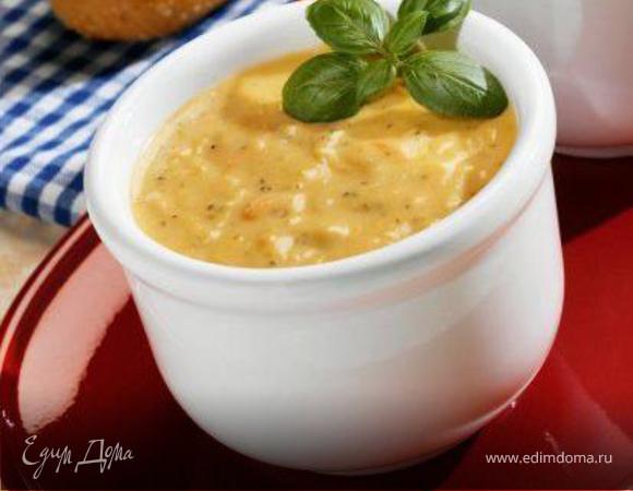 Сырный суп с креветками