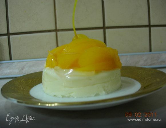 Мини - чизкейк с персиками