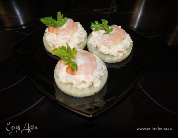 Закуска с креветками