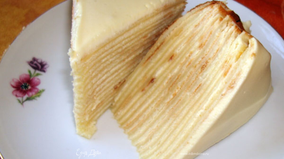 Блинный тортик с медовым кремом