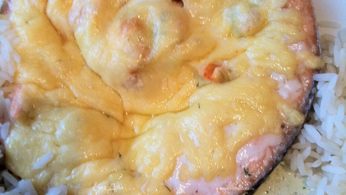 Стейк из семги с сюрпризом.