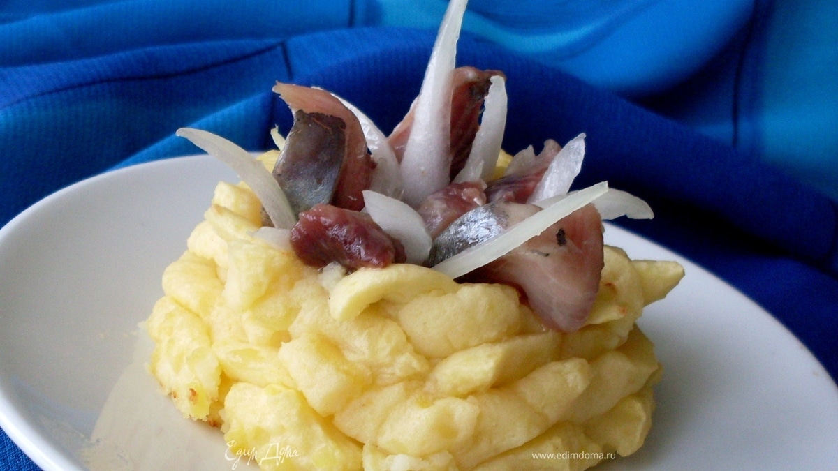 Картофельные гнезда с начинками