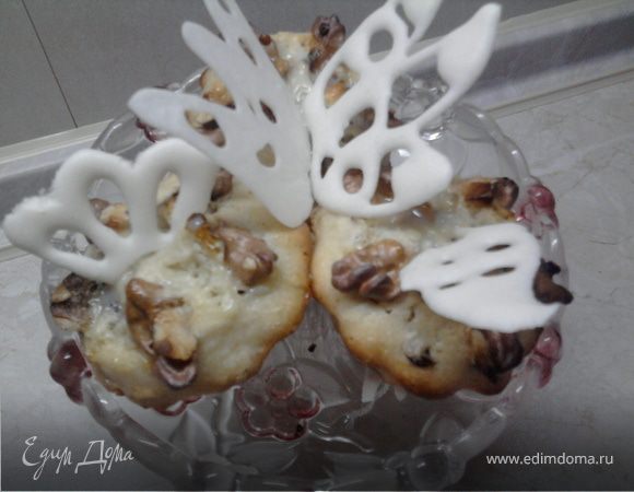 Домашние кексы с орехами