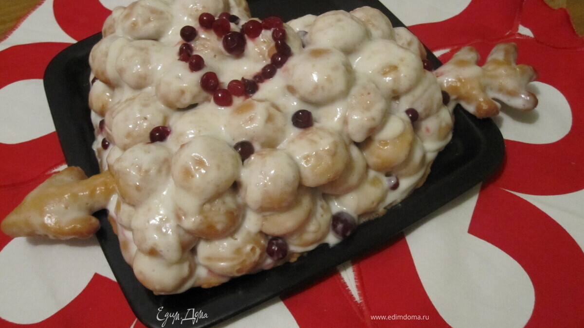 Торт "Сердце из облаков"